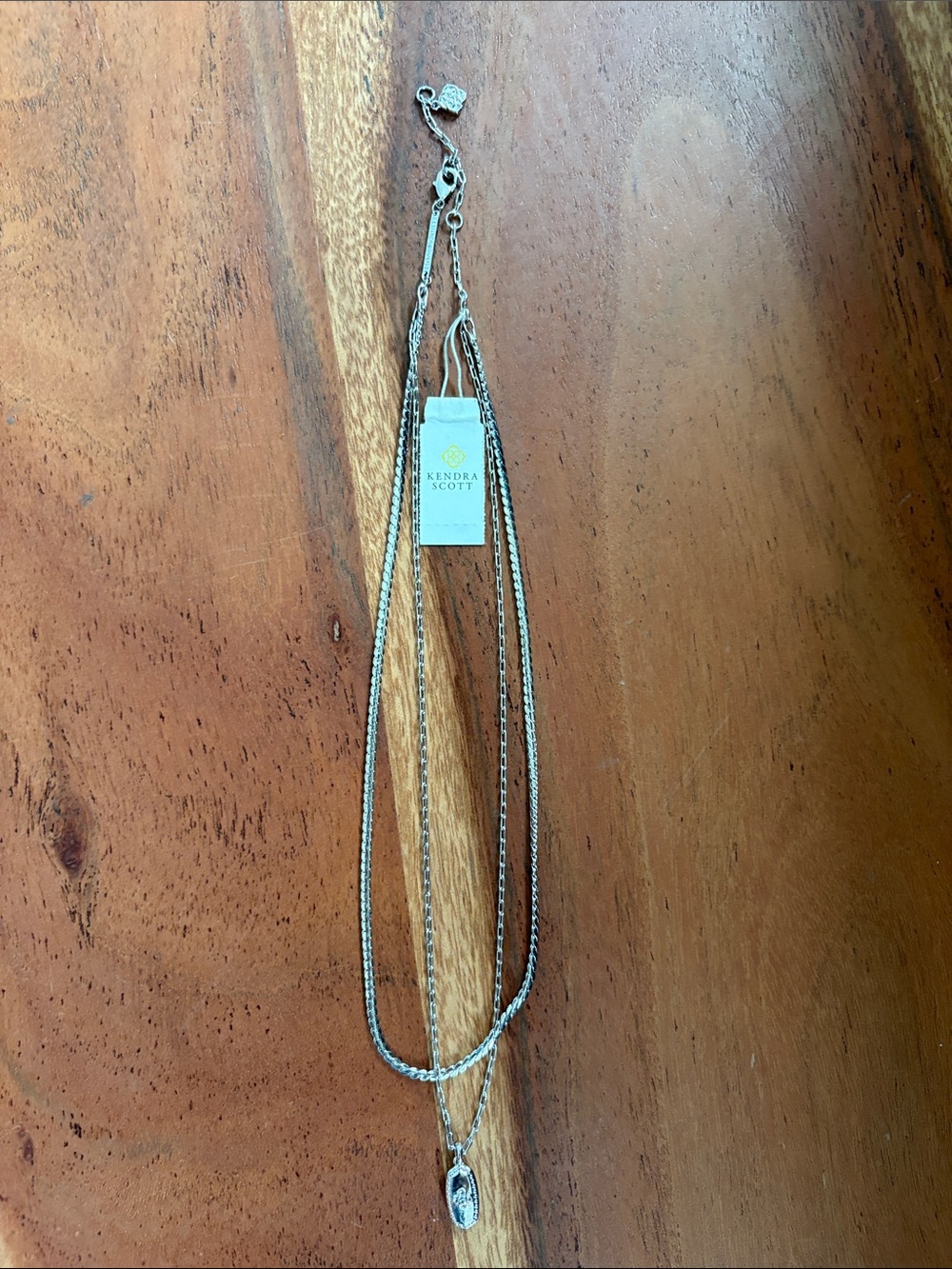 Kendra Scott Rue multi Layered Pendant Necklace retired NWT MSRP $58